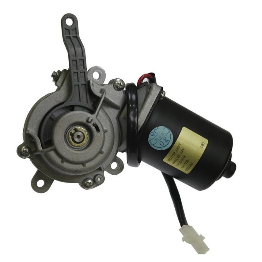 24V DC 55 RPM Right Window Lift Motor - Free Gear Release Type - 2