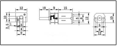 KGA-12 6V 30Rpm Redüktörlü Dc Motor - 4