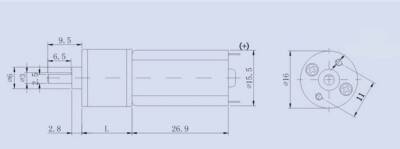 KGA-16 12V 500Rpm Redüktörlü Dc Motor - 3